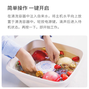小米有品悠伴果蔬清洗机家用食材净化器水果蔬菜消毒解毒机洗菜机