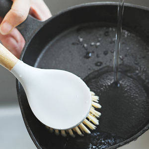 小米有品洁致厨房竹制长柄洗锅刷神器洗碗清洁刷子厨房刷锅器