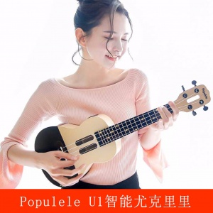 Populele U1智能尤克里里小吉他女初学者男成人23寸入门005616
