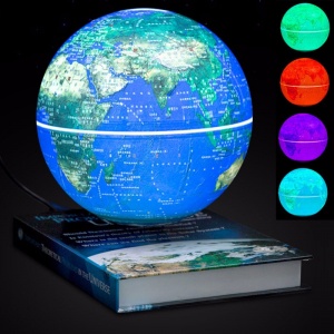 书本悬浮地球仪 球体自转自发光 书本6寸悬浮摆件 客厅摆件 悬浮摆件 灯 005200