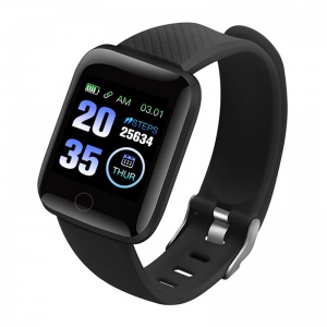智能彩屏触控手环超长待机实时真心率血压检测计步运动手表手环 005204